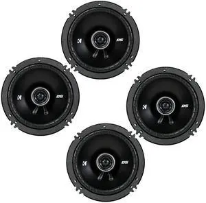 KICKER DSC650 6.5-Inch (160-165mm) Coaxial Speakers, 4-Ohm Bundle