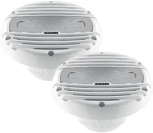 HERTZ HMX-65 6.5" 4-Ohm Marine Coaxial Speakers with White Grilles (Pair)