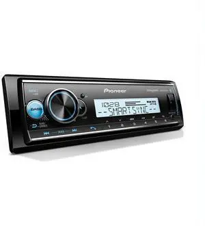 Pioneer MVH-MS512BS Marine Digital Media Receiver  Bluetooth, SiriusXM, USB, FLAC, Conformal Coating, Color Change, White Display for Outdoor, AM/FM Radio, Hi-Volt RCA, iPhone/Android Compatible