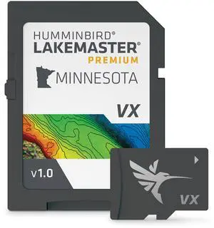 Humminbird LakeMaster Premium Minnesota V1 Map SD Card for Fish Finders