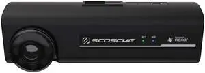 Scosche NEXC2128-XCES0 Full HD Two-Way Smart Dash Cam Powered by Nexar with Suction Cup and 128GB Memory