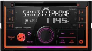 JVC KW-R950BTS Bluetooth Car Stereo Receiver with USB Port  LCD Display - AM/FM Radio - MP3 Player - Double DIN  13-Band EQ (Black)