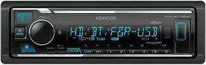 KENWOOD KMM-BT732HD Bluetooth Car Stereo with USB Port, AM/FM Radio, MP3 Player, Multi Color LCD, HD Radio, Detachable Face, Built in Amazon Alexa, Compatible with SiriusXM Tuner