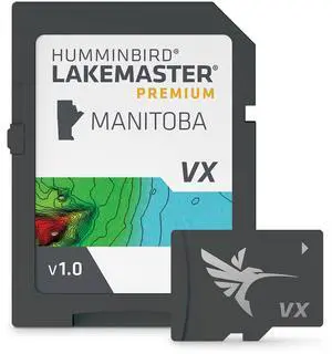 Humminbird LakeMaster Premium Manitoba V1 Map SD Card for Fish Finders