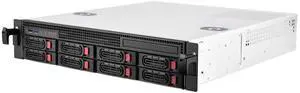 Silverstone RM21-308 2U Rackmount Server Case with 8 X 3.5 Hot Swap Bays Micro-ATX Support RM21-308-x