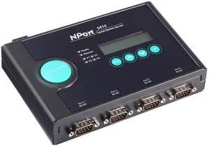 MOXA NPort 5410-4 Ports RS-232 Serial Device Server, Without Power Adapter, 10/100 Ethernet, DB9 Male