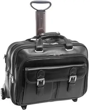 Siamod CERESOLA 46005 Black Checkpoint-Friendly 15.6" Detachable-Wheeled Laptop Case