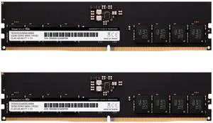 TEAMGROUP Elite DDR5 64GB Kit (2x32GB) 4800MHz (PC5-38400) CL40 Non-ECC Unbuffered 1.1V UDIMM 288 Pin PC Computer Desktop Memory Module Ram Upgrade - TED564G4800C40DC01
