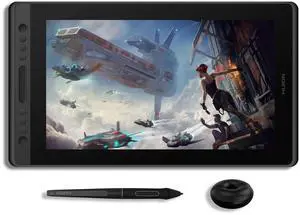 HUION KAMVAS Pro 16 Graphics Drawing Tablet with Screen Full-Laminated Graphics Monitor with Battery-Free Stylus Tilt 8192 Pen Pressure 6 Hot Keys Touch Bar - 15.6inch Graphic Tablet for PC/MAC/Linux