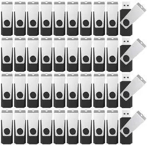 KEXIN 16GB USB Flash Drive Bulk 100 Pack 16G Thumb Drive Swivel Drive USB 2.0,Black,16GB 100 Pack