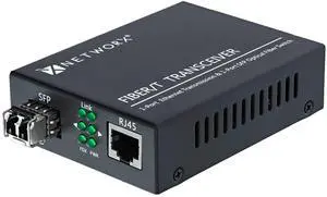 Networx® Gigabit Ethernet Fiber Media Converter - UTP to 1000Base-LX - LC Sing...
