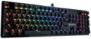 Bloody B820 Optical Mechanical Gaming Keyboard with Individually Backlit RGB LED Keys Wired, 104 Keys Standard, Blue Switch - MX Blue Equivalent for Windows PC and Laptop