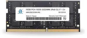 Adamanta 16GB (1x16GB) Compatible for HP 15 Laptop Notebook DDR4 2400Mhz PC4-19200 SODIMM 2Rx8 CL17 1.2v RAM Memory Upgrade P/N: 865396-850
