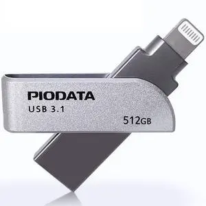 PioData iXflash 512GB MFi Certified Lightning & USB Type A Flash Pen Drive for iPhone/iPad/Mac/PC External Storage Memory Photo Stick PioData iXflash 512GB MFi Certified Lightning & USB Type A Flash Pen Drive for iPhone/iPad/Mac/PC External Storage Memory Photo Stick