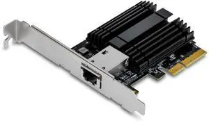 TRENDnet 10G PCIe Network Adapter, TEG-10GECTX, Convert a PCI Express Slot Into a 10 Gigabit Ethernet Port, 802.1Q VLAN Tagging, Windows and Windows Server Support