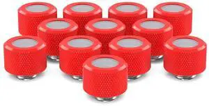PrimoChill 14mm OD Rigid SX Fitting - 12 Pack - UV Red