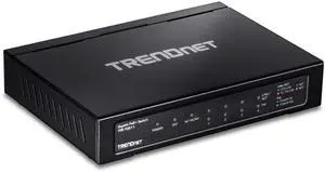 TRENDnet 6-port Gigabit Poe+ Switch, TPE-TG611, 4 X Gigabit Poe+ Ports, 1 X Gigabit Port, 1 X SFP Slot, Supports 100/1000Base-FX Fiber SFP Modules, Ethernet Desktop Network Switch, Lifetime Protection