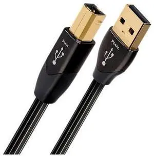 AudioQuest USB 2.0 Type A Type B USB 2.0 Male to Male Cable Black 5 Meters