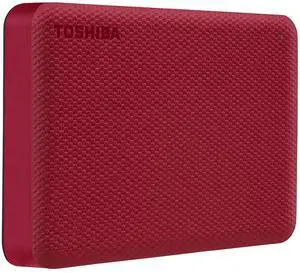 Toshiba Canvio Advance 4TB Portable External Hard Drive USB 3.0, Red - HDTCA40XR3CA