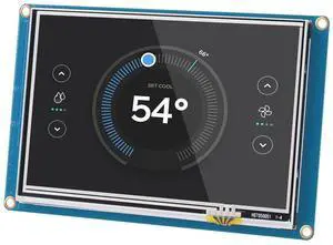 Nextion 5.0 Basic HMI Display Module NX8048T050 LCD-TFT RGB 65K Resistive Touch Screen 800×480 Compatible for Arduino and Raspberry Pi, Suitable for 3D Printers, Beauty Device, etc.