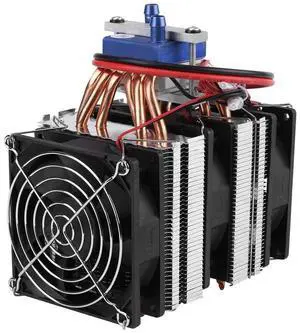 DC 12V Thermoelectric Cooler Peltier System Semiconductor Refrigeration Water Chiller Cooling Device for Fish (180W for 40L)