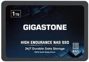 Gigastone 1TB NAS SSD Drive 24/7 Durable TLC High Endurance RAID Data Storage Network Attached Storage 2.5" SATA Internal Solid State Hard Drives