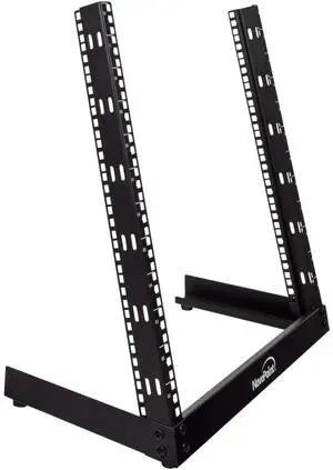 NavePoint 12U 19 Inch Desktop Open Frame 2 Post Server Desk Rack Free Standing W/Hardware