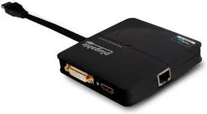 Plugable USB 3.0 Universal Mini Laptop Docking Station for Windows and Mac (Dual Video HDMI and DVI/VGA, Gigabit Ethernet)