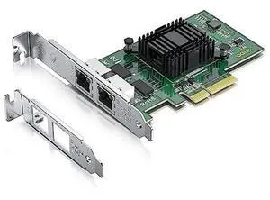 10Gtek 1G 1000Mbps Gigabit Ethernet Converged Network Adapter (NIC) with Intel I350AM2 Controller, Ethernet PCI Express Network Card, Dual Copper RJ45 Ports, PCIE 2.0 X4, Compare to Intel I350-T2