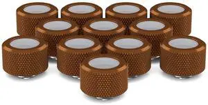 PrimoChill 16mm OD Rigid SX Fitting - 12 Pack - Copper