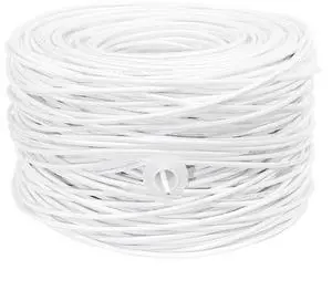 Premiertek 1000Ft Cat6 23AWG Riser UTP Solid 4-Pairs Network Ethernet LAN Cable Bulk White (CAT6-CCA-1KFT-W)