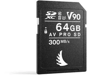 Angelbird AV PRO SD V90 64 GB - SDXC UHS-II Memory Card - up to 6K RAW - High-Speed - for Burst Photography and High-Bitrate Video Production