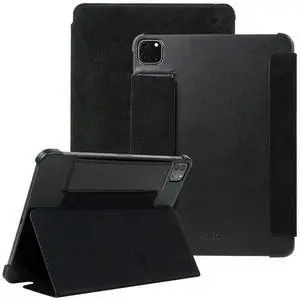 Alto Leather Folio Case Compatible with Apple iPad Air 11 Inch M2 2024, iPad Air and iPad Pro 10.9 inch and 11 inch, Premium Italian Leather Sleeve Case (Raven Black)