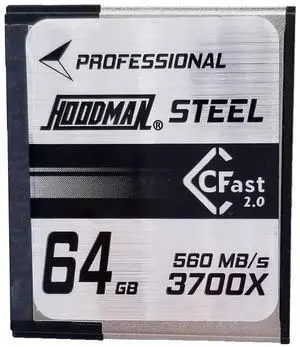Hoodman 64GB CFast 2.0 Steel Memory Card