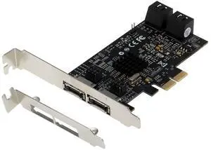 SEDNA - 4 Port PCI Express 2.0 SATA III 6Gbps RAID Controller Card (RAID 0/1/10) with HyperDuo SSD Tiering