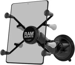 RAM Mounts RAM-B-166-UN8U X-Grip with RAM Twist-Lock Suction Cup Mount for 7"-8" Tablets with Medium Arm for Vehicle Windshields