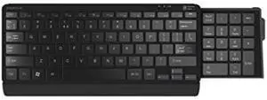 Posturite Wireless Bluetooth Number Slide Compact Keyboard, 9820013