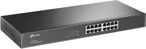 TP-Link 2KA4944 TL-SG1016 10/100/1000Mbps 16-Port Gigabit 19-inch Rackmountable Switch, 32Gbps Capacity