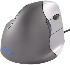 Evoluent VM4R Vertical Mouse 4 Right Hand Ergonomic Mouse Wired USB  Relieves Wrist Discomfort, Adjustable Speed, Programmable Buttons  Vertical Ergonomic Wired Mouse for Carpal Tunnel, Office Use