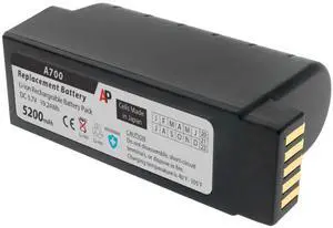 Artisan Power Replacement Battery for Vocollect Talkman A700, A710, A720 and A730 Scanners: 5200 mAh