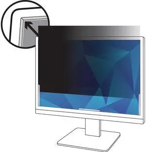 3M Privacy Filters 3M Privacy Filter for 24" Widescreen Monitor, Protect your confidential information, Easy to attach (PF240W9B), Black/Grey, 24.0" Widescreen (16:9)