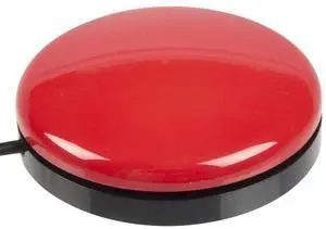 AbleNet Buddy Button Switch Red - Assistive Technology Interactive Switch for Communication and Accessible Play - Product# 57100