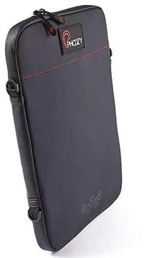 PHOOZY Insulated Thermal Sleeve for Laptops, iPads, MacBooks & Similar Sized Tablets or Laptops up to 16" - Patented NASA Thermal Technology Extends Battery Life in The Cold (Black)
