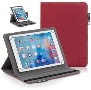 SafeSleeve EMF Protection Anti Radiation iPad Case  Universal Tablet Cover with RFID Blocking - Fits 910" Devices: iPad Air, Pro, Galaxy Tab 9.7, Nexus 10, Nook HD+ (Red)