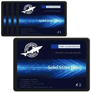 SSD 2.5 SATA III 64GB Dogfish High Performance Internal Solid State Drive for Desktop Laptop 5 Unit Package Pack [64GB(5 Packs),2.5-SATA3]