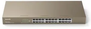 Tenda TEG1024G, 24 Port Gigabit Ethernet Unmanaged Switch, Network Hub, Ethernet Splitter, Plug & Play, Fanless Metal Design, Flexible Mounting, Limited Lifetime Protection