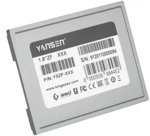 KingSpec Yansen 128GB 1.8" ZIF 40pin SSD Solid State Disk SM2236 Controller Compatible with Compact PC, Old Laptop and Media Player