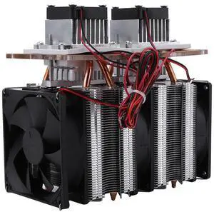 Cooler, 144 W, 12 V, 15 A, Dual-core semiconductor Cooling air Cooling dehumidifiers 175 × 175 × 96 mm DIY Refrigerator