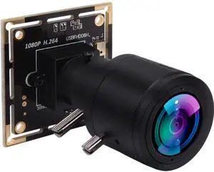 ALPCAM 1080P USB Camera Module, 0.01Lux Low Light Camera with 2.8-12mm Varifocal Lens H.264 2MP CMOS IMX323 UVC Industrial Webcam Board for Window Linux Android Mac OS
