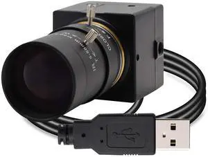 Hotpet 5-50mm Varifocal Lens Webcam High Speed VGA 120fps Full HD 1080P USB Camera with Aluminum Mini Case Webcam Support OpenCV for Android Windows Linux PC Mac Raspberry PI
